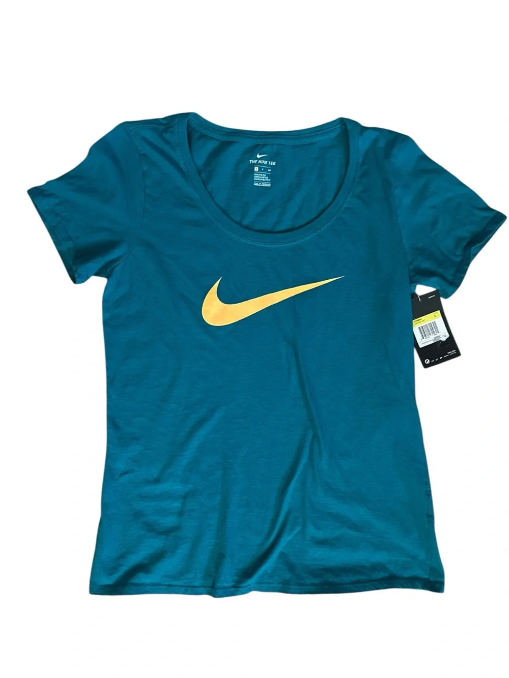 Nike Fitted Tee Shirt Teal Size Small
